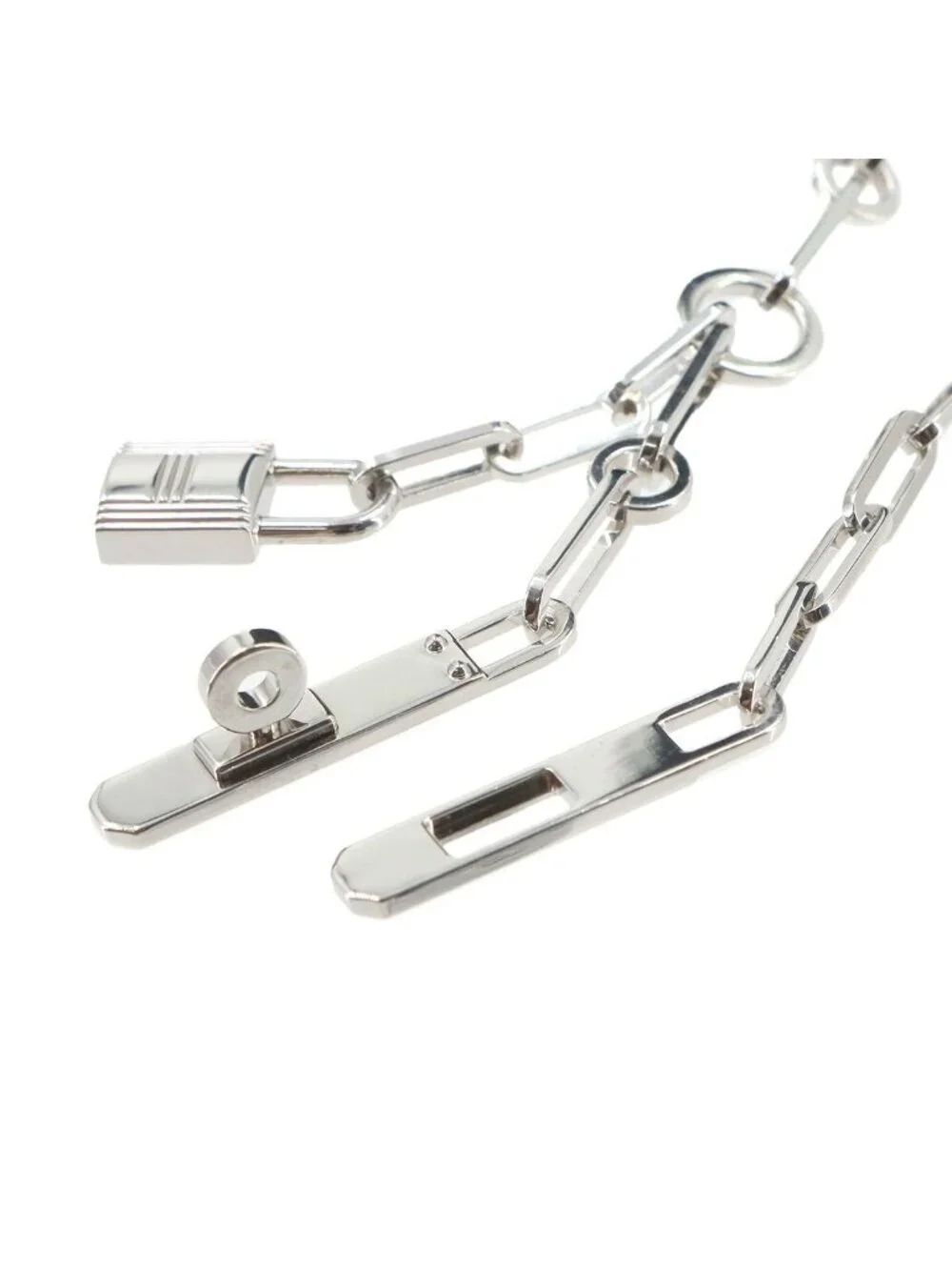 Hermes Kelly Chaine Cadena Necklace 925 Sterling Silver